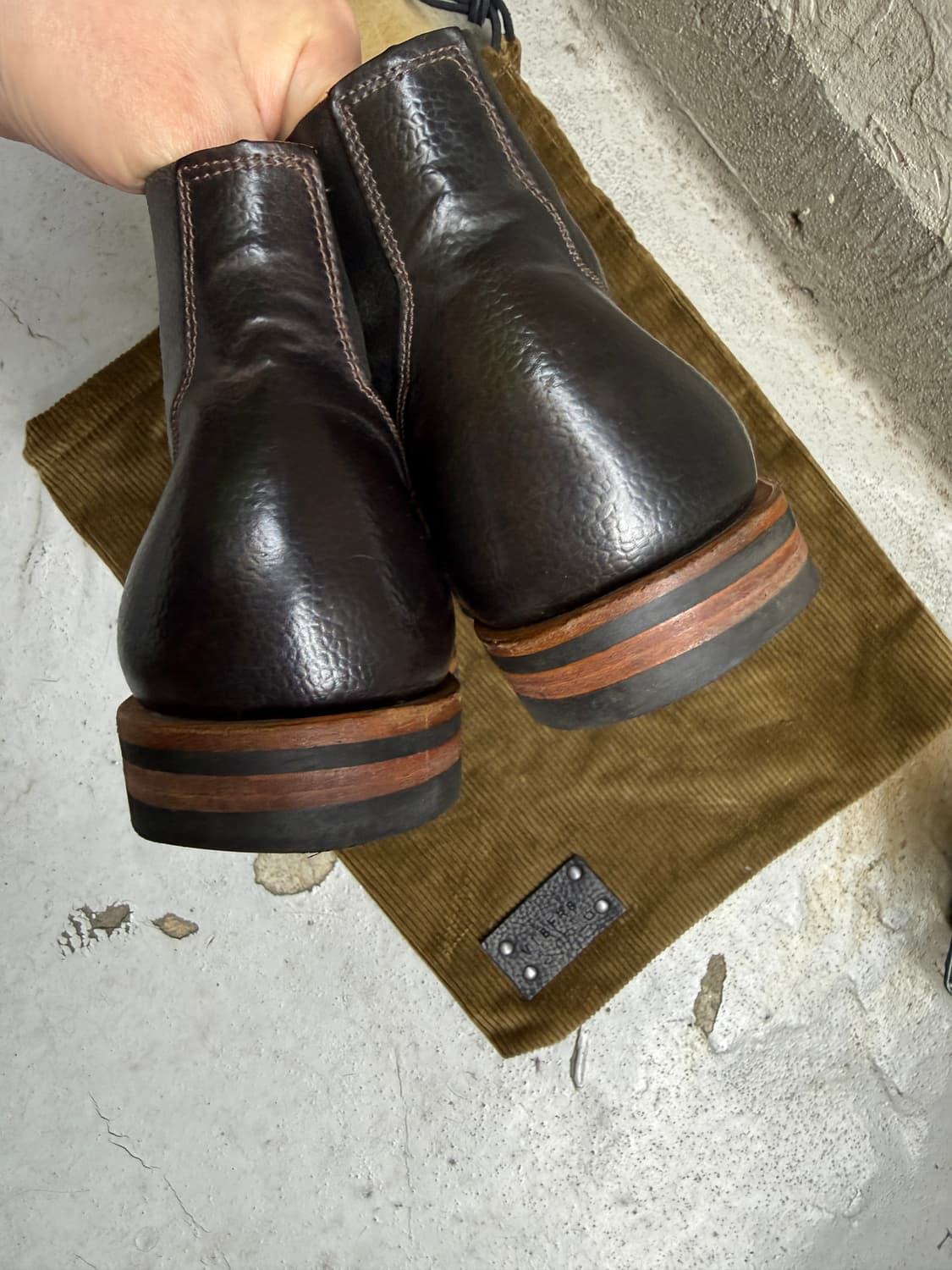 viberg 서비스부츠 그레인 쉘코도반 상품이미지5