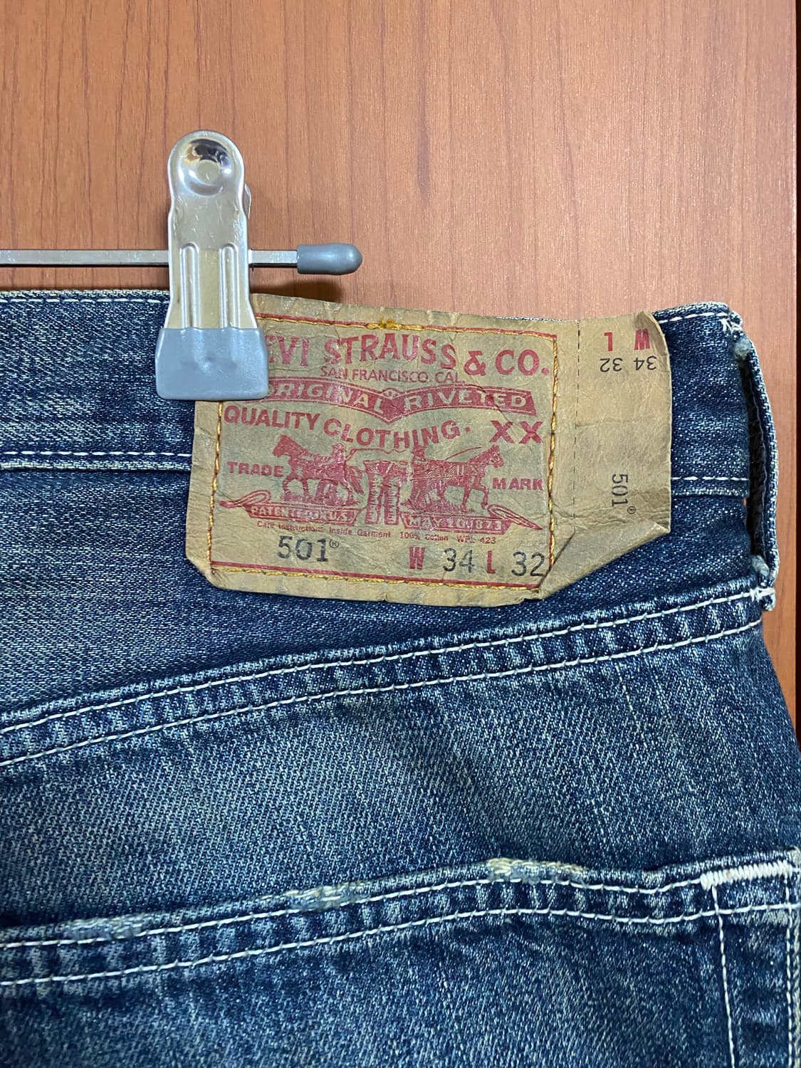 [LEVIS] 리바이스 501 기무라타쿠야 데님 34사이즈(폭수선o) 상품이미지7