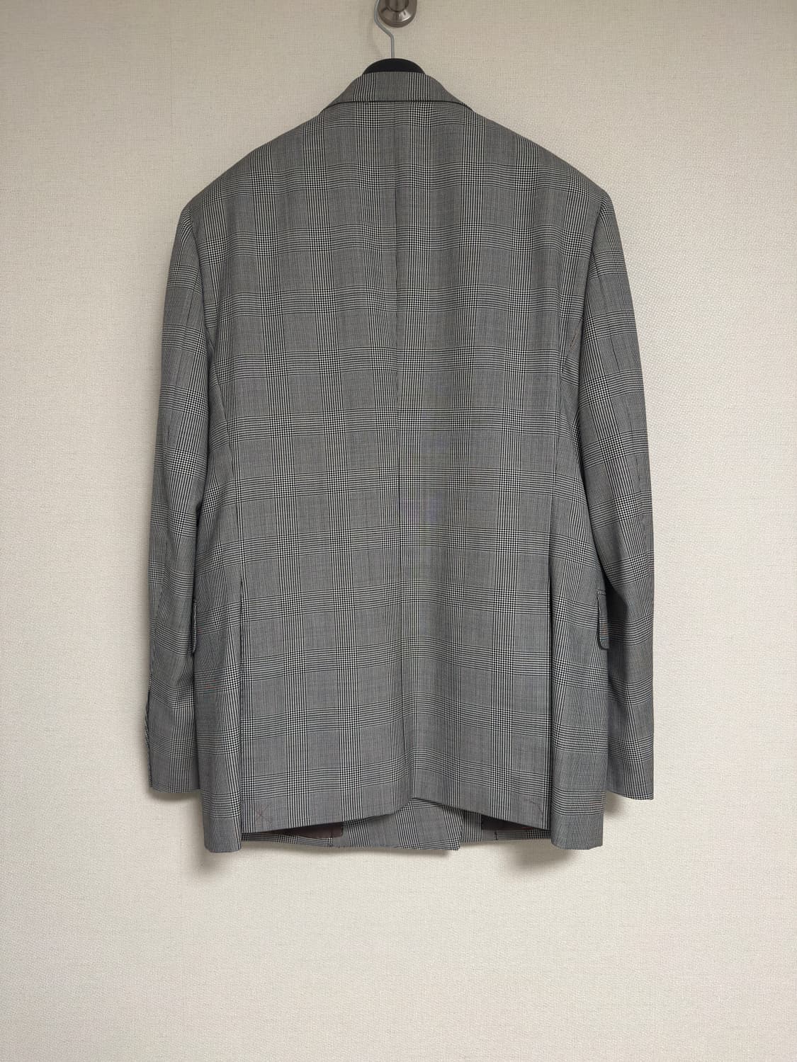 [105] 지이크x반하트 글렌체크 그레이 더블 자켓(PYJAI2504) 상품이미지2