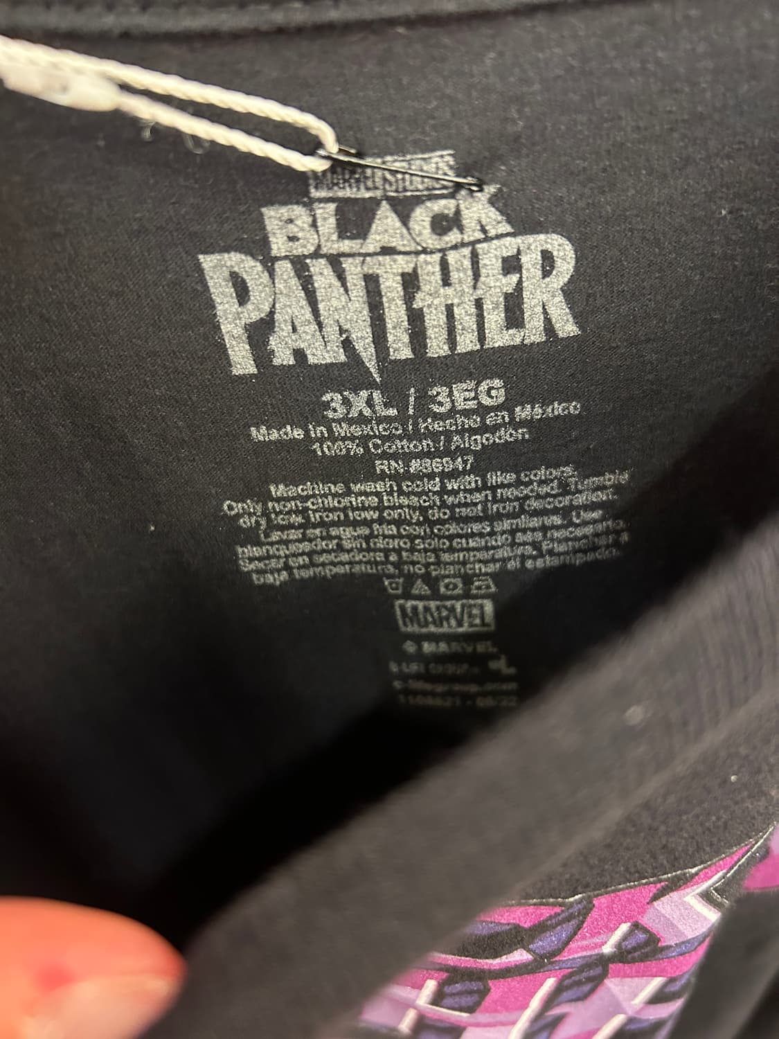 마블 블랙 팬서 그래픽 반팔 티셔츠 상품이미지3