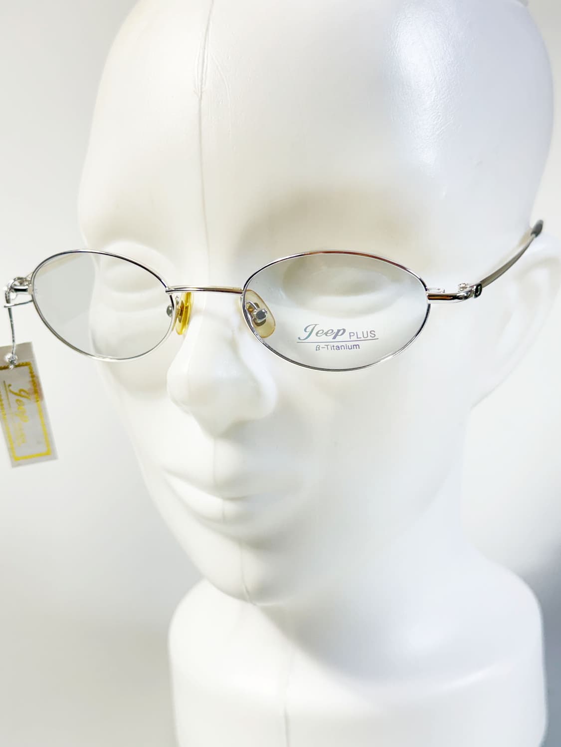 Jeep Plus 실버 티타늄 슬림 오벌 프레임 빈티지 안경 상품이미지8