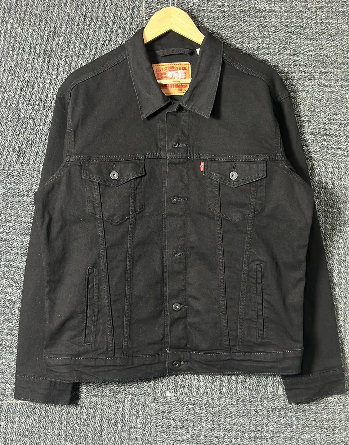 리바이스 블랙 데님 자켓 L 상품이미지1