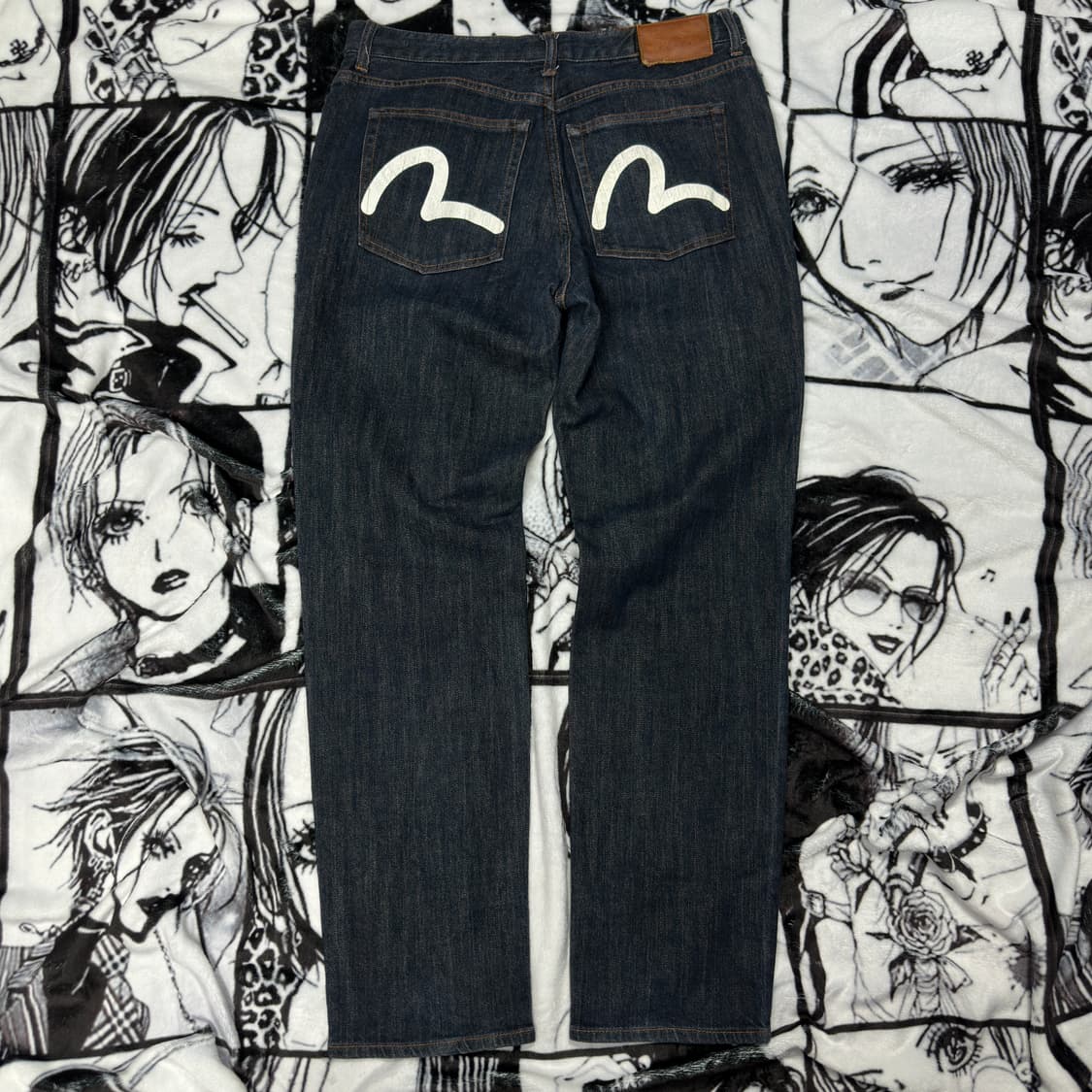 EVISU 에비수 시그니처 로고 새깅팬츠 상품이미지2