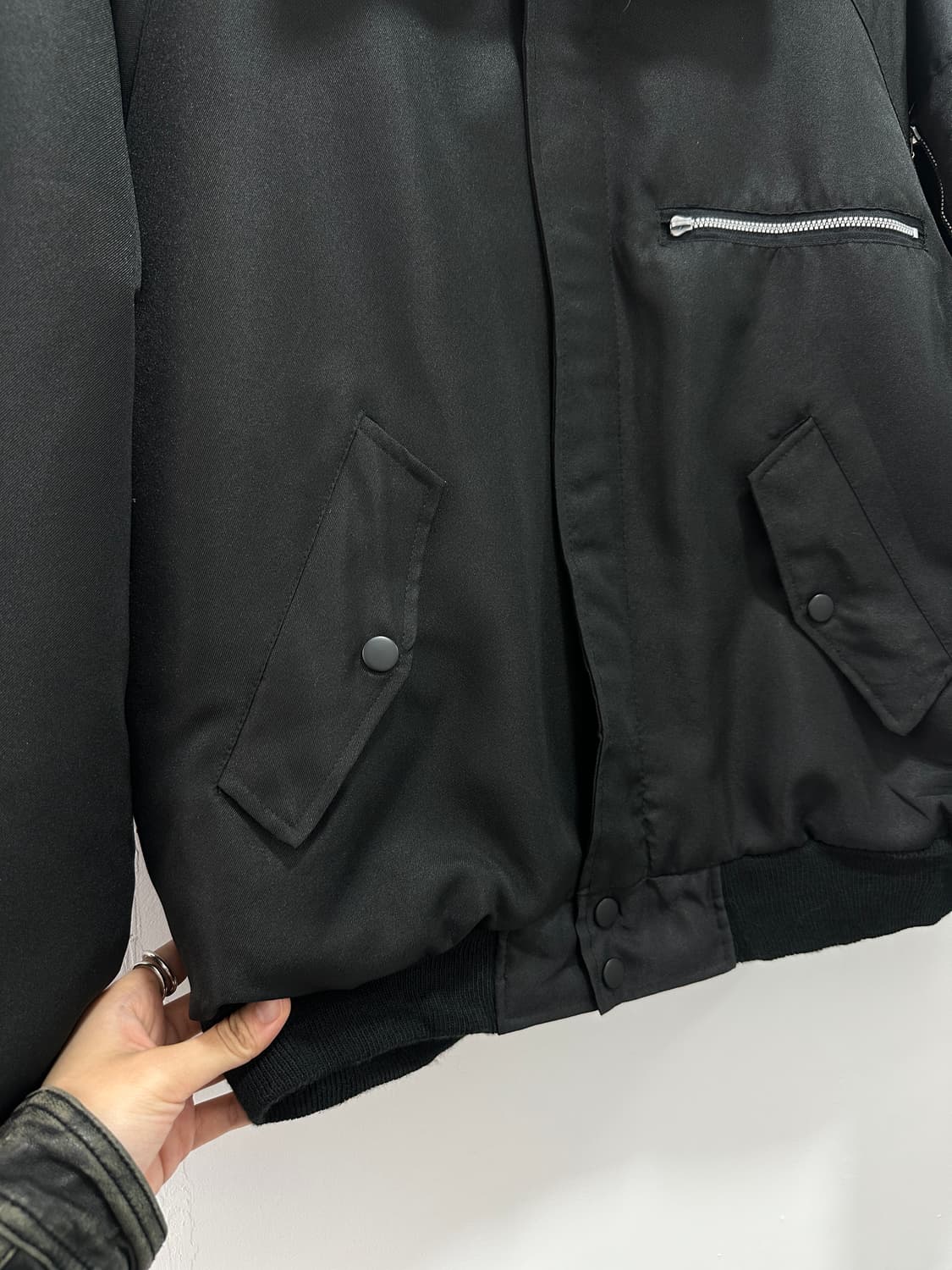 Howaitourufu gray fur bomber jacket 상품이미지6