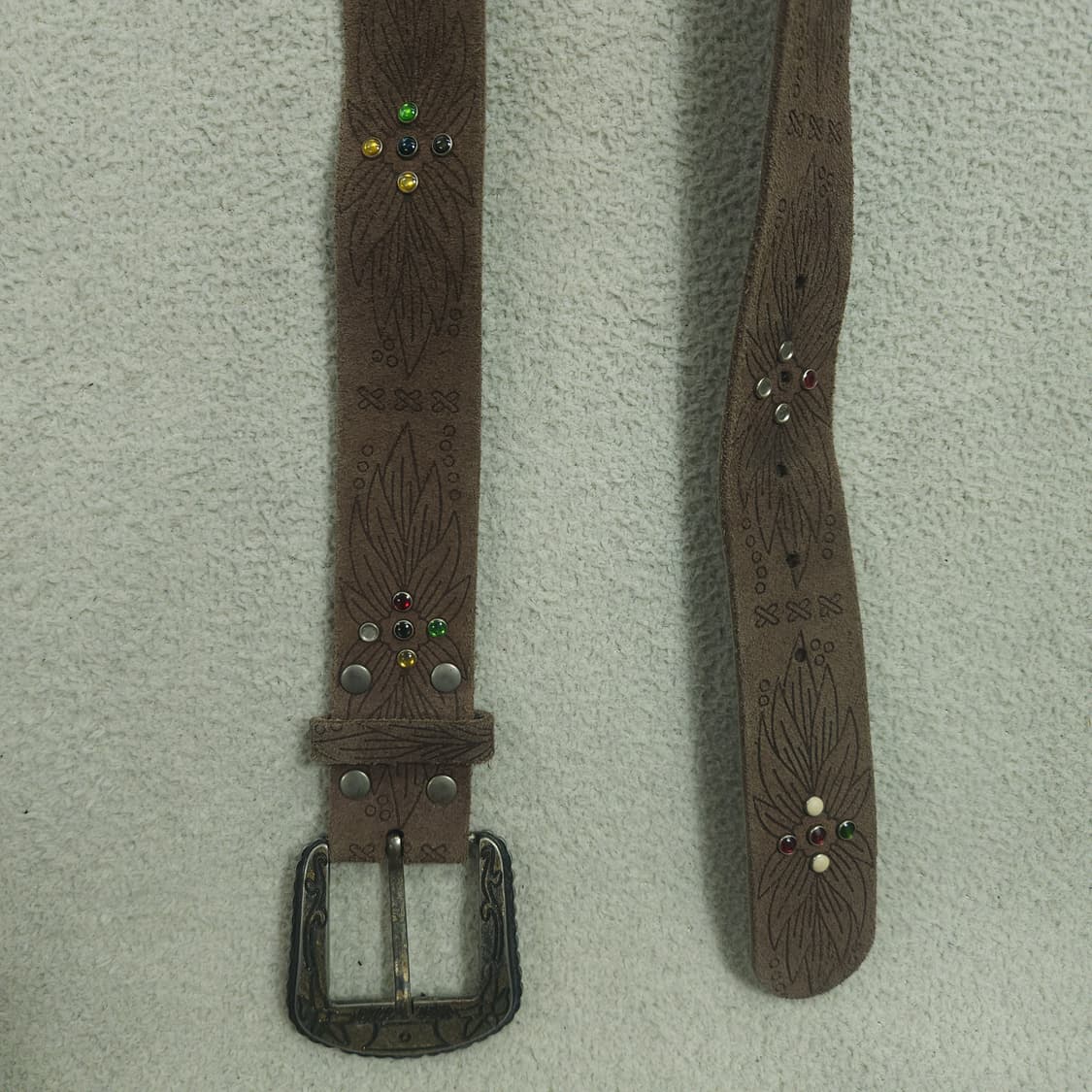 빈티지 레더 웨스턴 벨트 상품이미지3