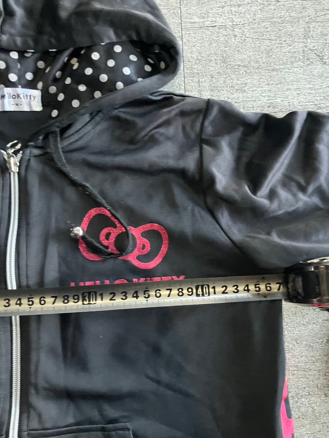 Hellokitty 헬로우키티 핀터깔y2k 펑크갸루 후드집업 일본판 상품이미지3