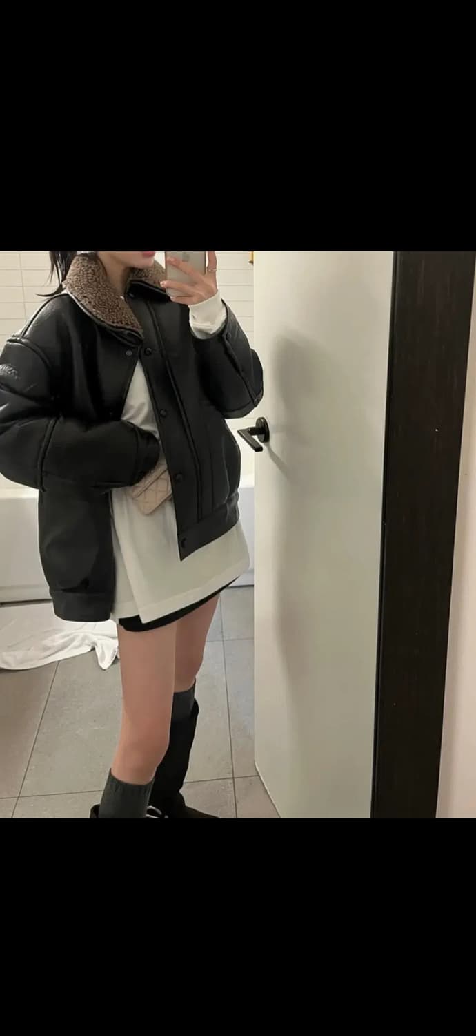 헤더먼트 에코 레더 보스턴 무스탕 (새상품) 상품이미지1