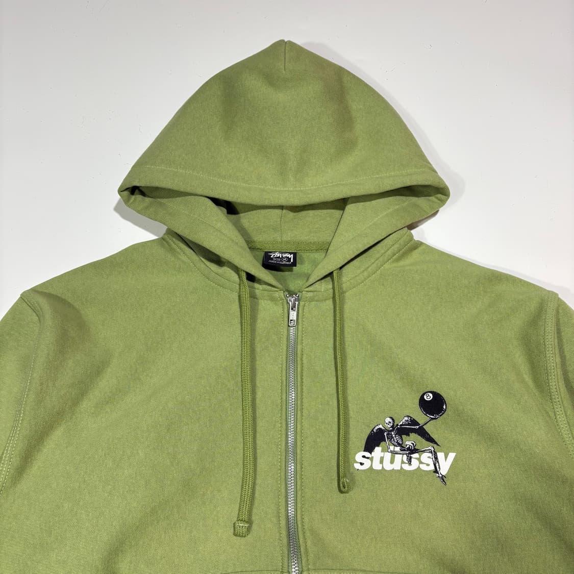 스투시 스켈레톤 8볼 그래픽 후드집업 상품이미지2