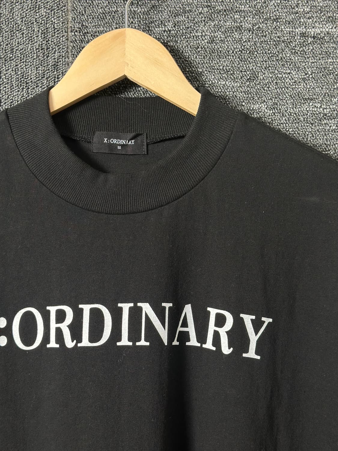 X:ORDINARY 블랙 그래픽 티셔츠 52 상품이미지3