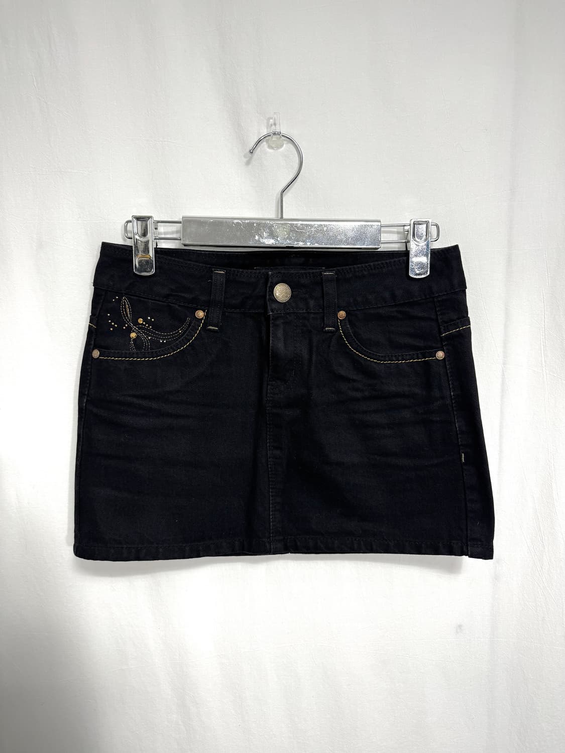Black detail mini skirt 상품이미지3