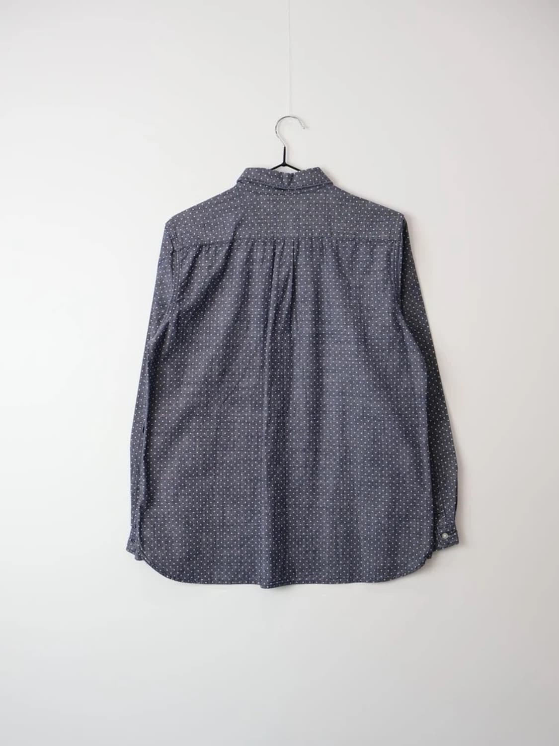 Navy Dot Pattern Casual Shirt 상품이미지4