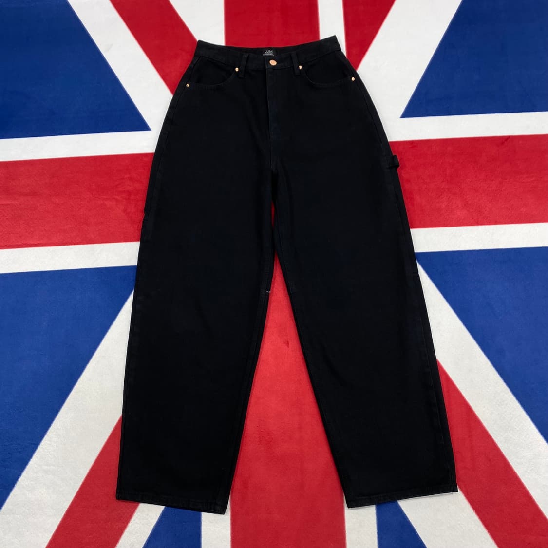 블랙데님 와이드 카펜터팬츠 여성 M  상품이미지1