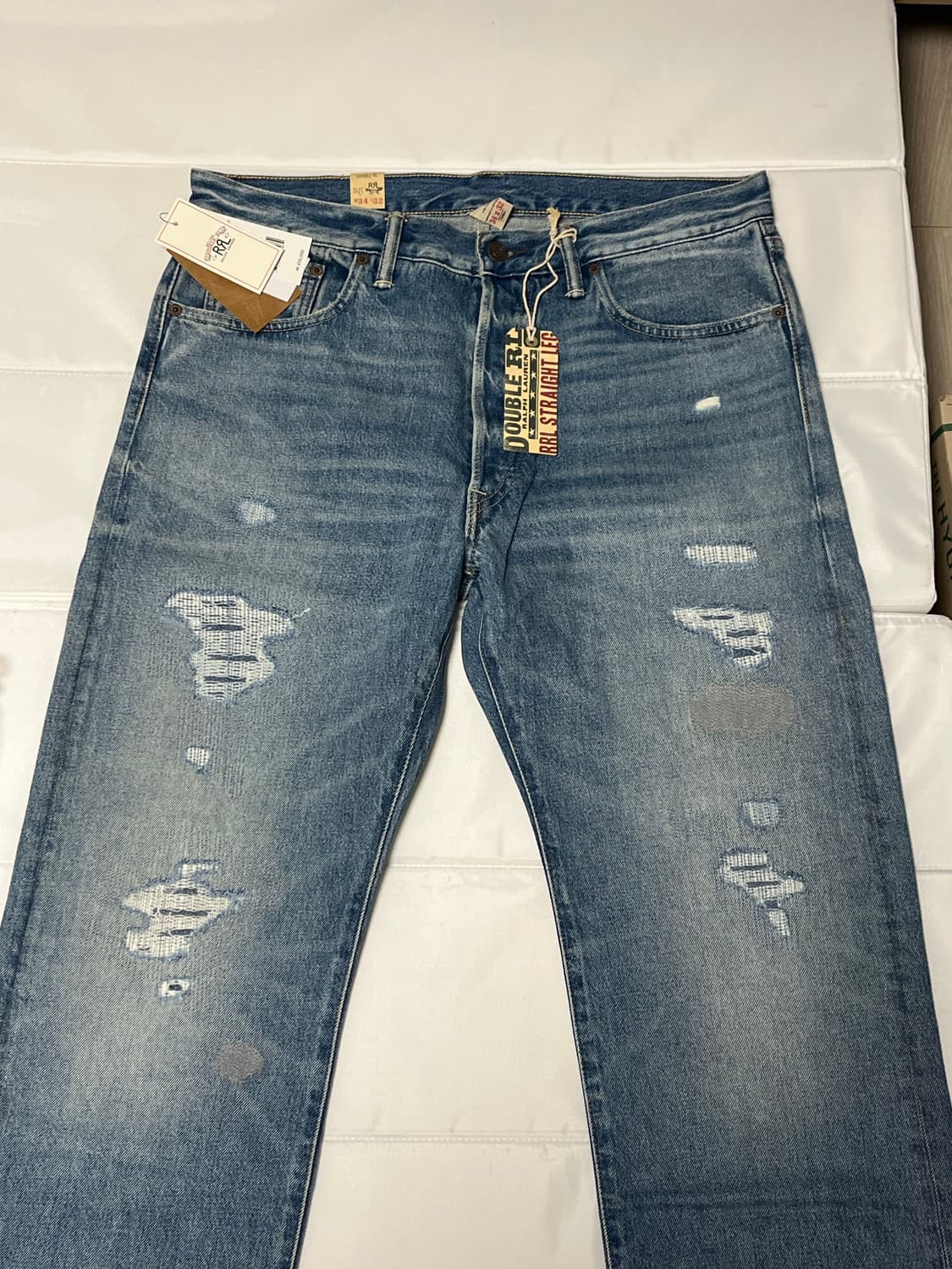 RRL 스트레이트핏 리페어 클리어빌 진 더블알엘 상품이미지2