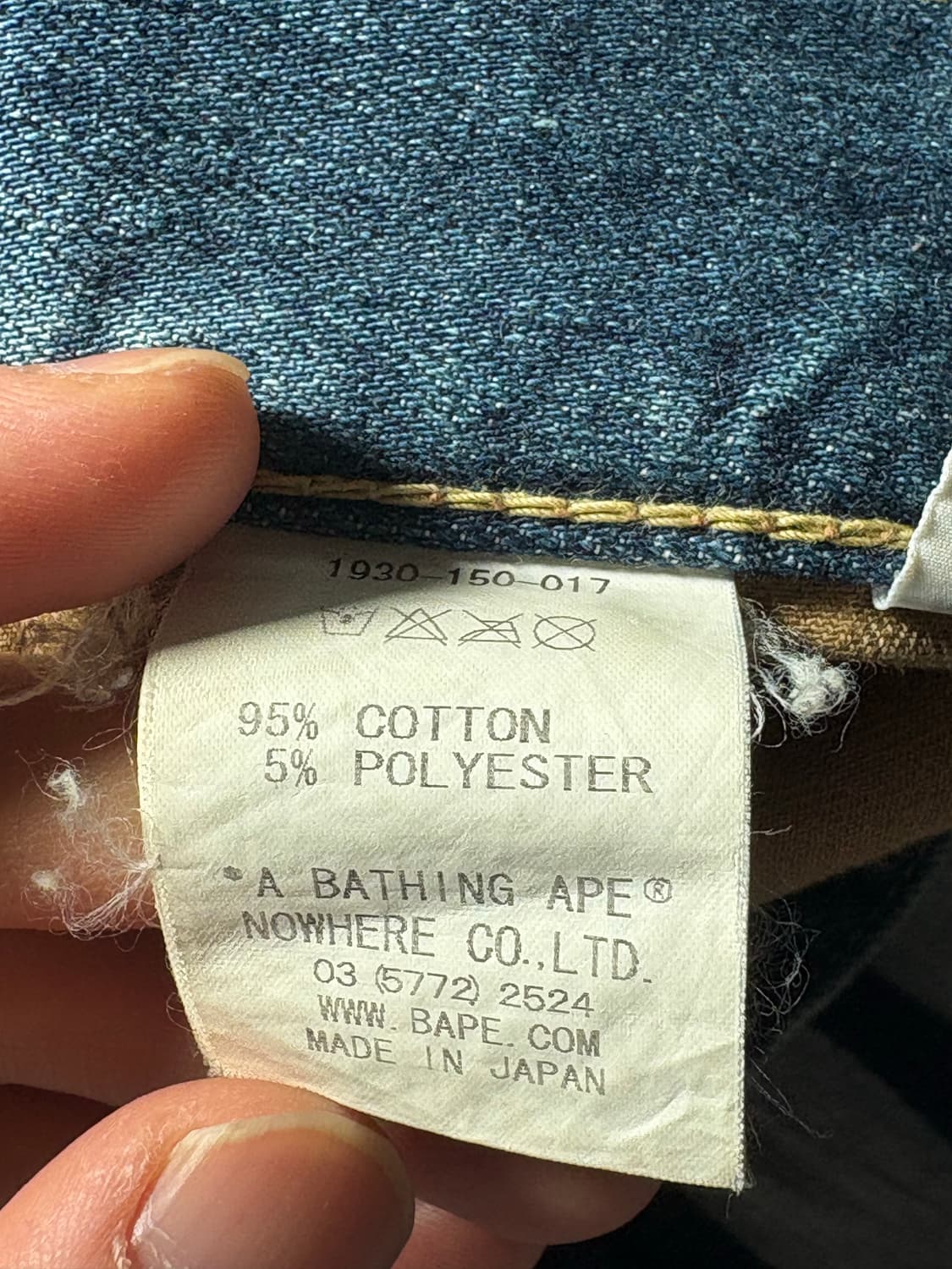 A BATHING APE Denim Pants 상품이미지5