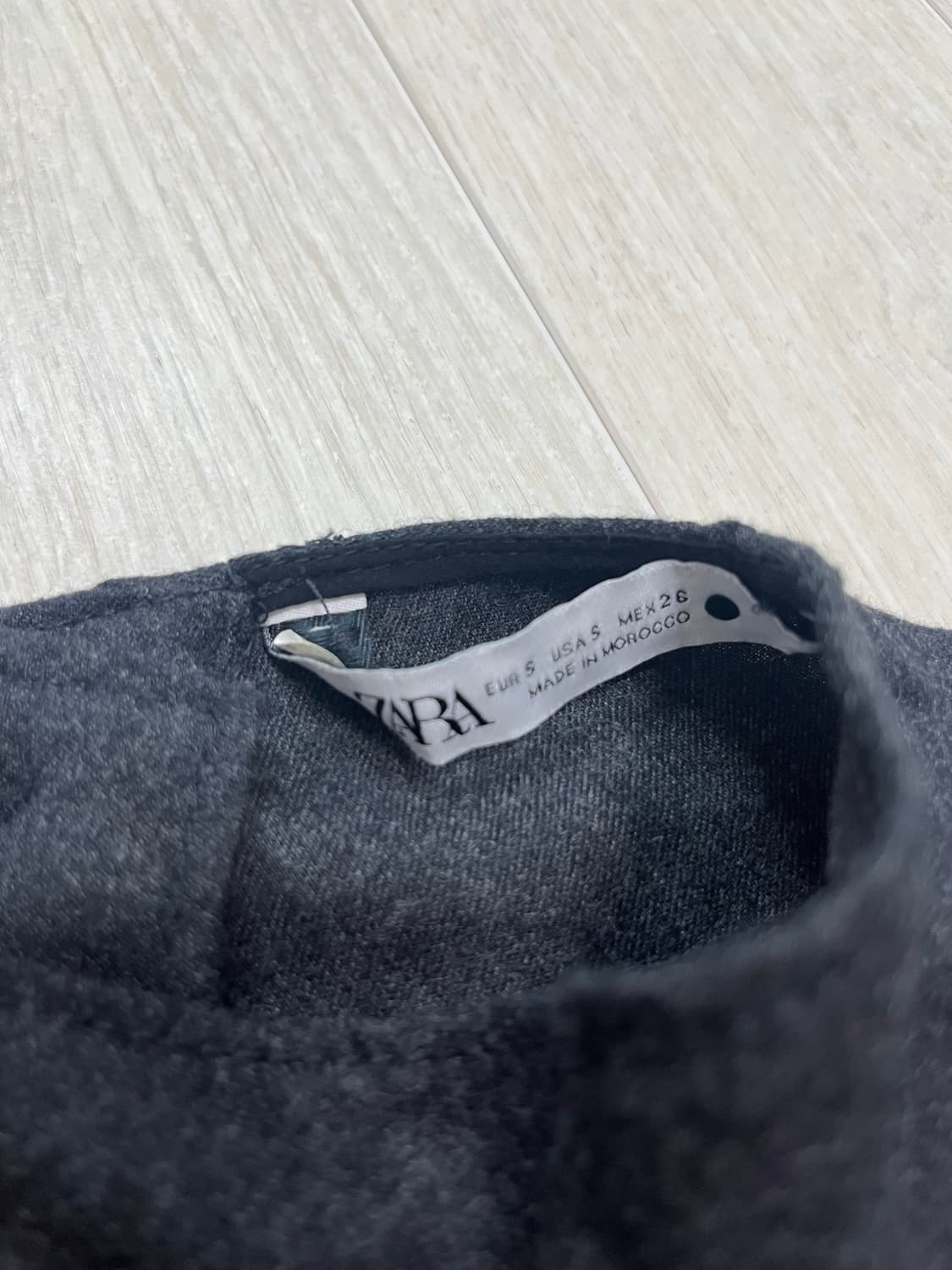 자라 울 드레이프 베스트 차콜s 상품이미지6