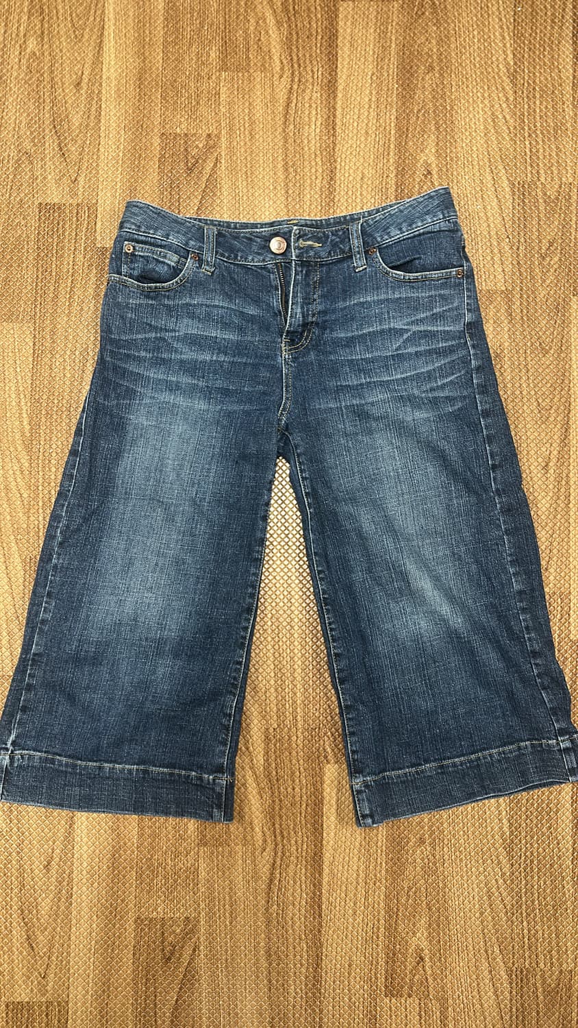 청 데님 카프리팬츠 상품이미지1