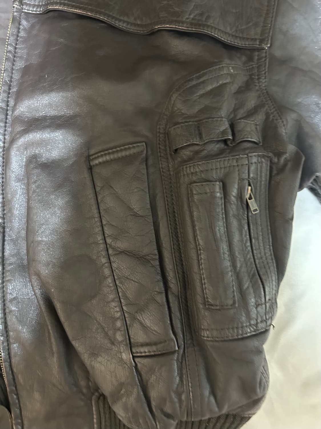 *archive*issey miyake hai leather jacket 상품이미지3