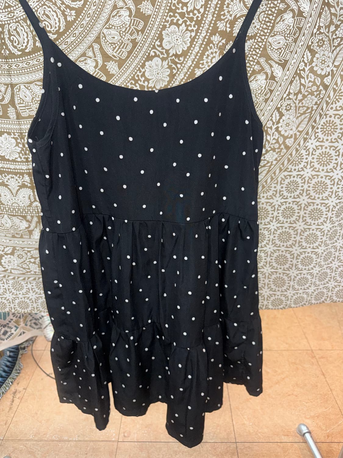 민소매 도트 캉캉 미니원피스  상품이미지3