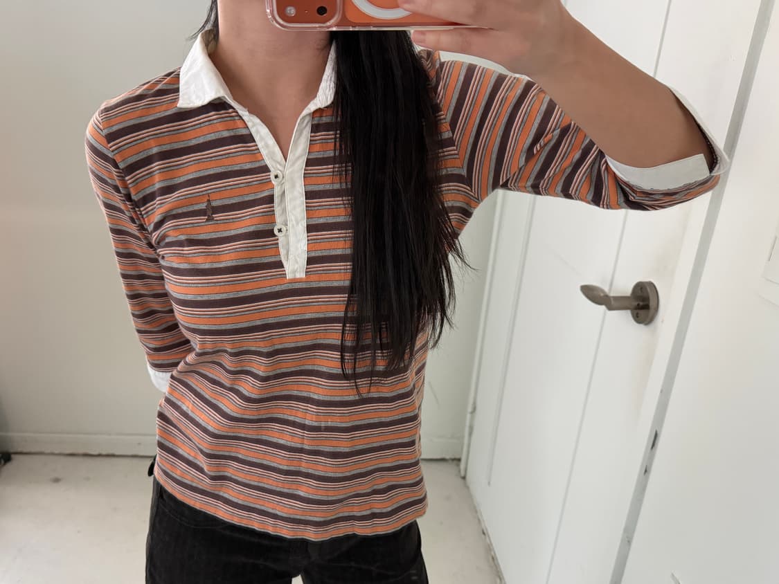 일본빈티지 스트라이프 pk 7부티셔츠 상품이미지1