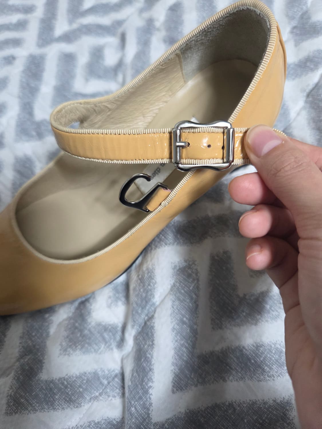 마리몽듀 소프트 메리제인 태닝스킨 천연 소가죽 구두 235mm 상품이미지7