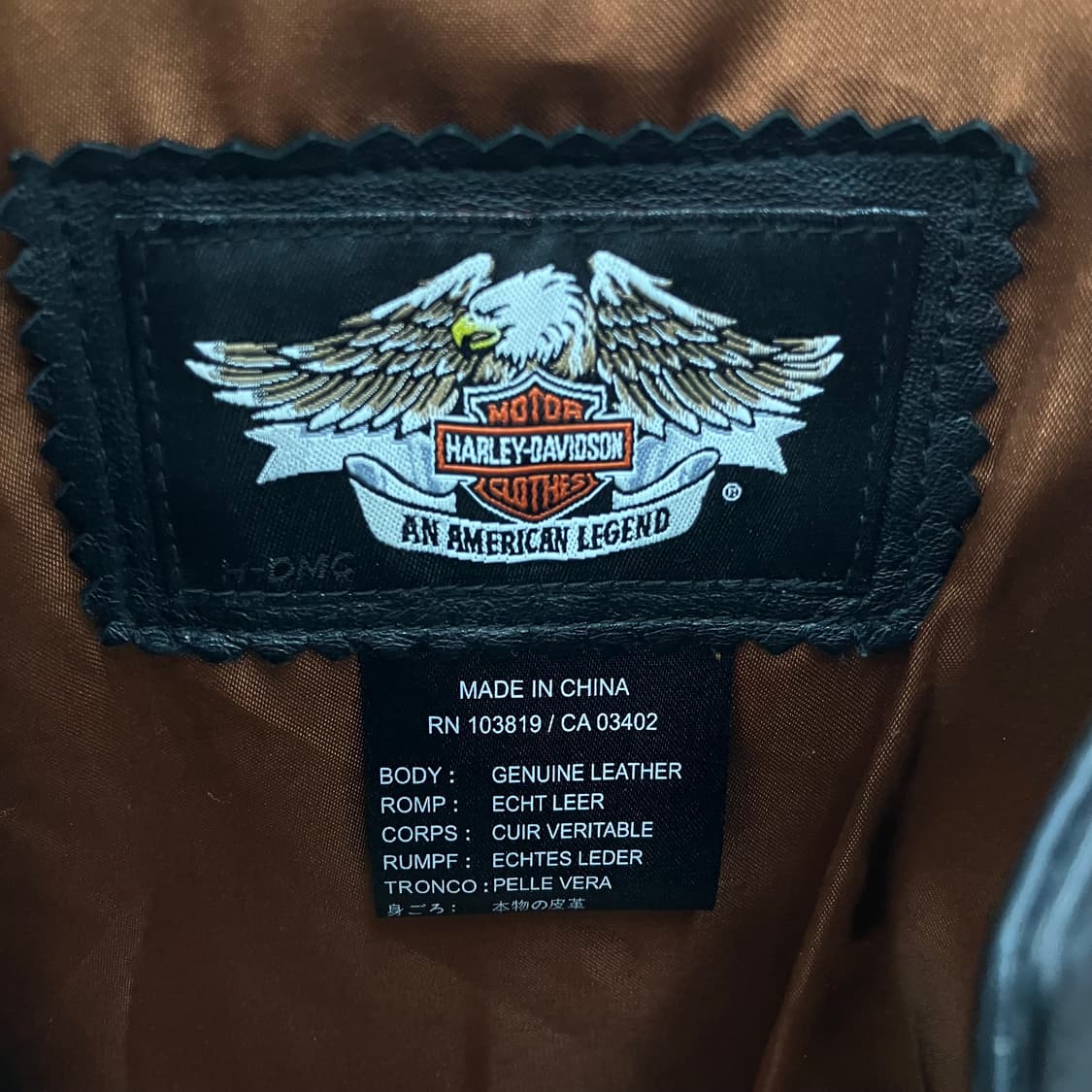 할리데이비슨 105주년 바이커 레더 자켓 XS 상품이미지3