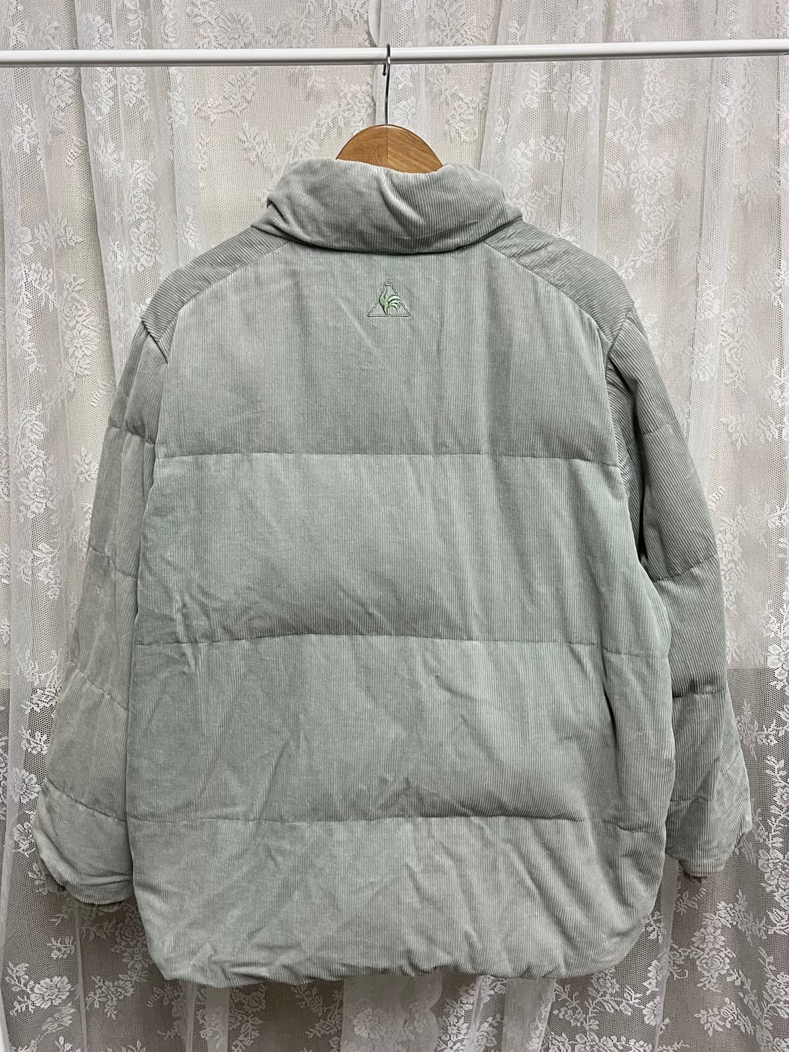 XL) 르꼬끄 코듀로이 덕다운 패딩 점퍼 민트 상품이미지2
