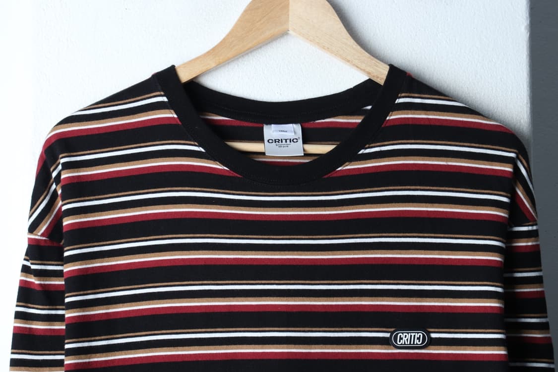 (L-XL) 크리틱 반팔 티셔츠 스트라이프 컬러믹스 올드스쿨-H32439 상품이미지3
