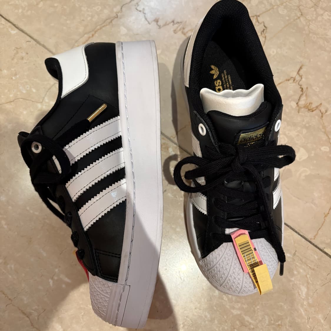 아디다스 슈퍼스타 검흰 굽O 240추천 상품이미지4