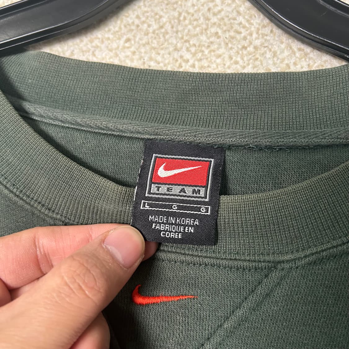 (XL) 90s 나이키 마이애미 딥그린 맨투맨  상품이미지5