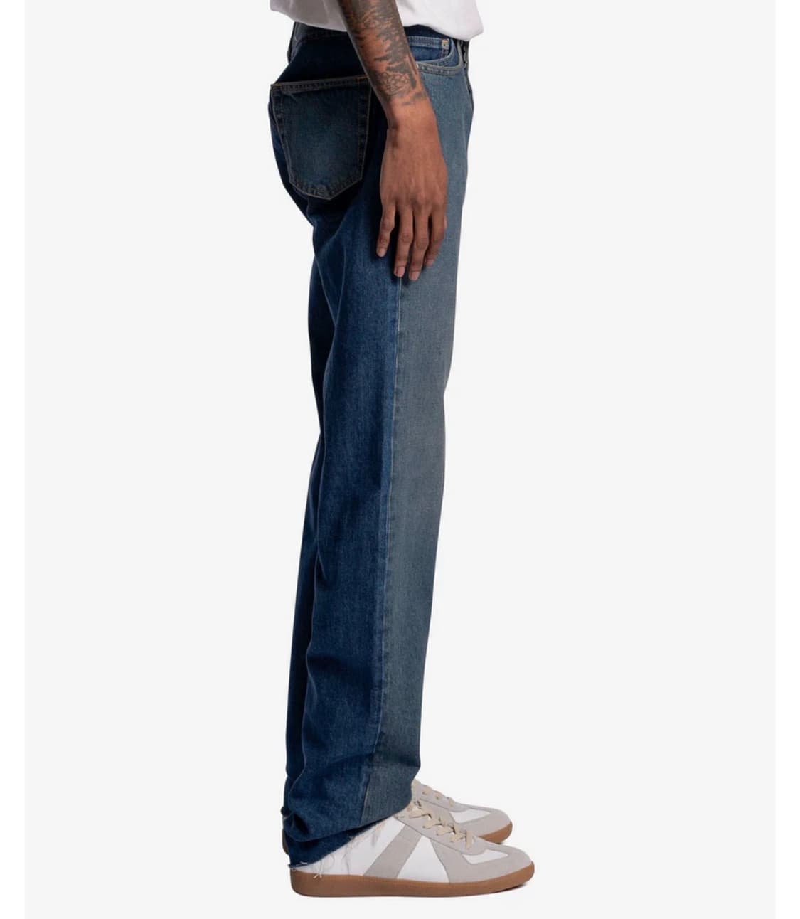 [30] 메종 마르지엘라 로우 헴 하이웨이스트 진, 데님 블루 상품이미지4