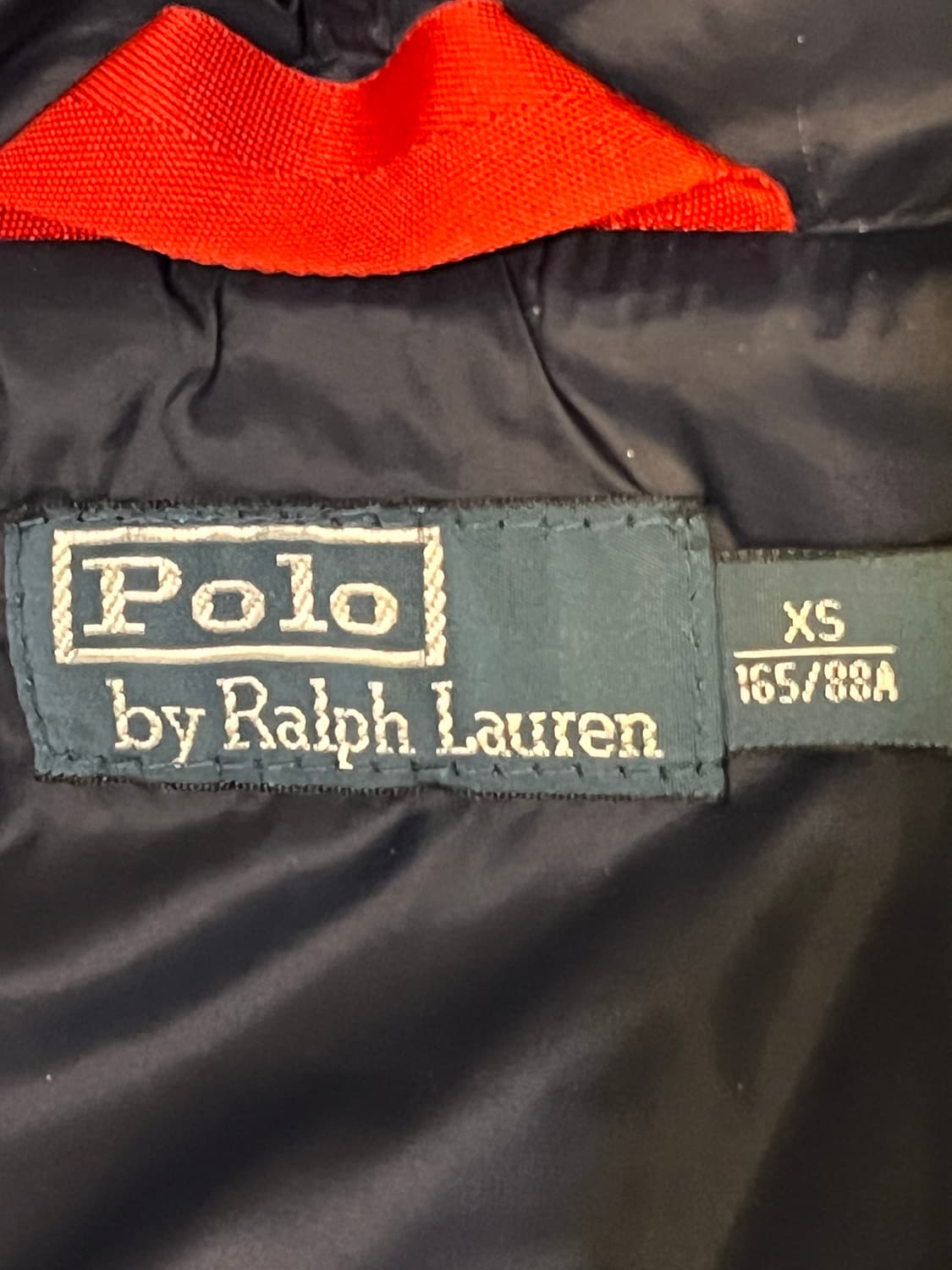 폴로 랄프로렌 퍼 트림 다운 파카 레드 (XS) 상품이미지6