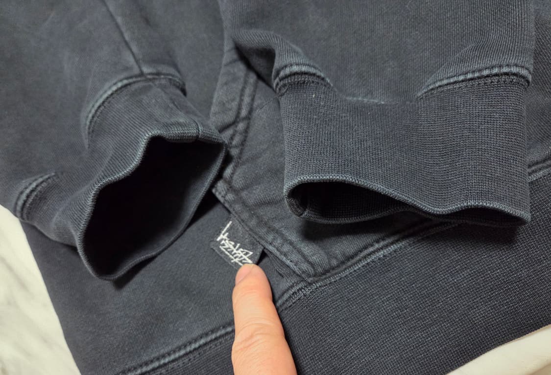 스투시 베이직 블랙 후드티 상품이미지10