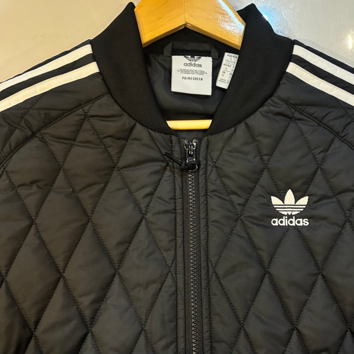 아디다스 경량 패딩 퀄팅 깔깔이 누빔 자켓 검정 M 상품이미지2