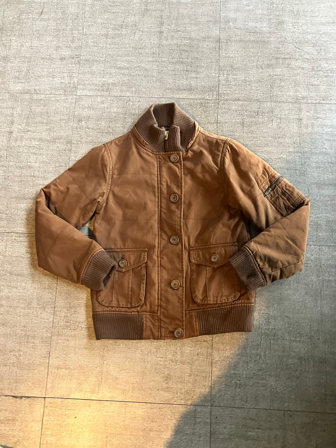 일본빈티지 Jpm100 올드스쿨아메카지 너드모리 대대장 사파리점퍼 초코 상품이미지1