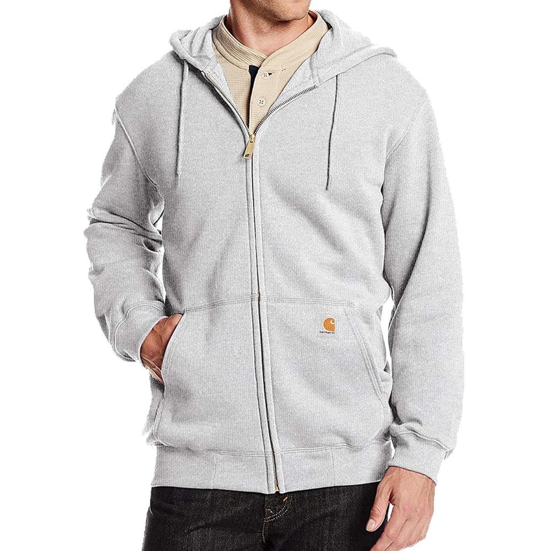 칼하트 후드집업 S 회색 상품이미지1