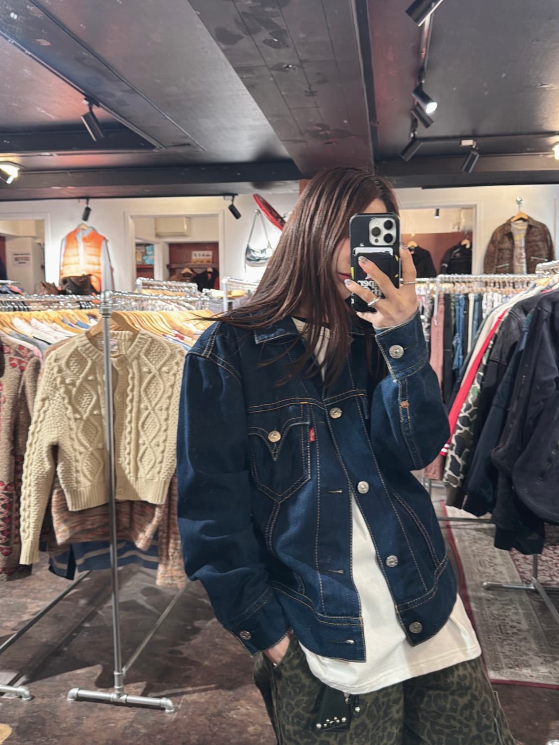 리바이스 타입원 type1 아이코닉 스티치 진청 데님자켓 청자켓 M 상품이미지8