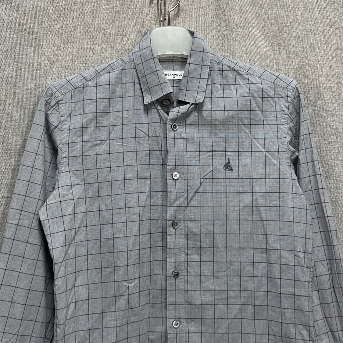 [M] 빈폴 여름용 얇은 체크 긴팔 셔츠 남방 상품이미지3