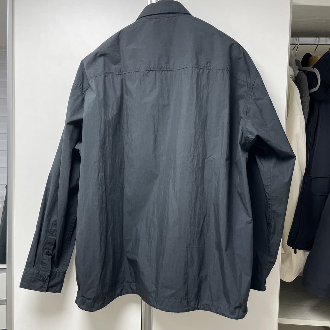 (새상품)시티 레저 CN 오버사이즈 멀티 포켓 셔츠 [블랙] 2XL 상품이미지2