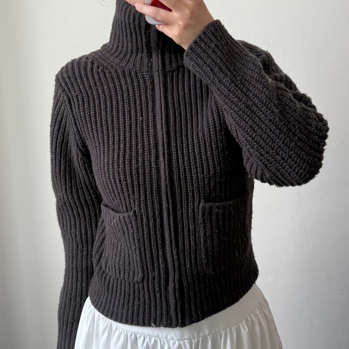 [M] 유니클로 브라운 집업 상품이미지1