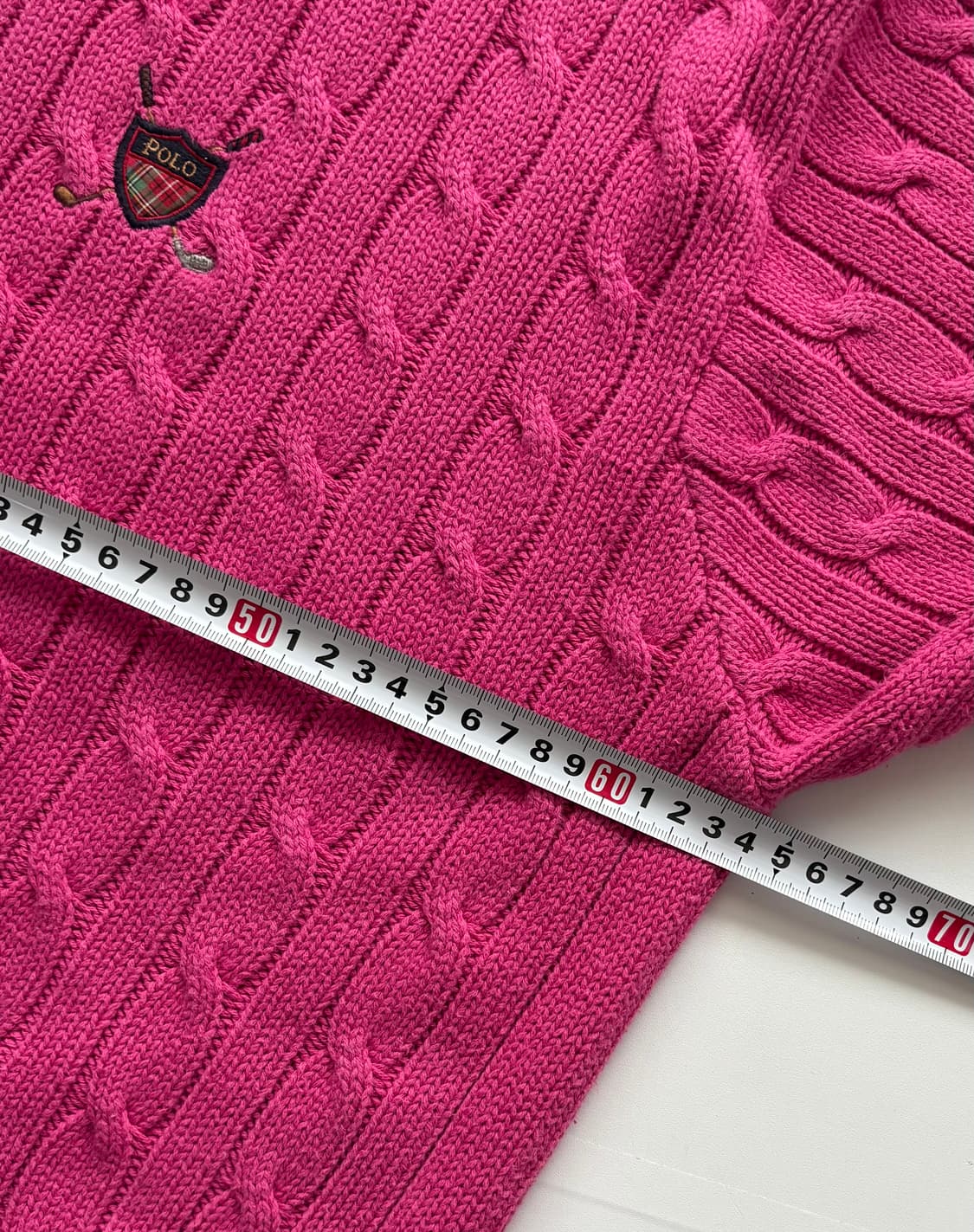 Polo 폴로랄프로렌 핑크 케이블 니트 상품이미지6