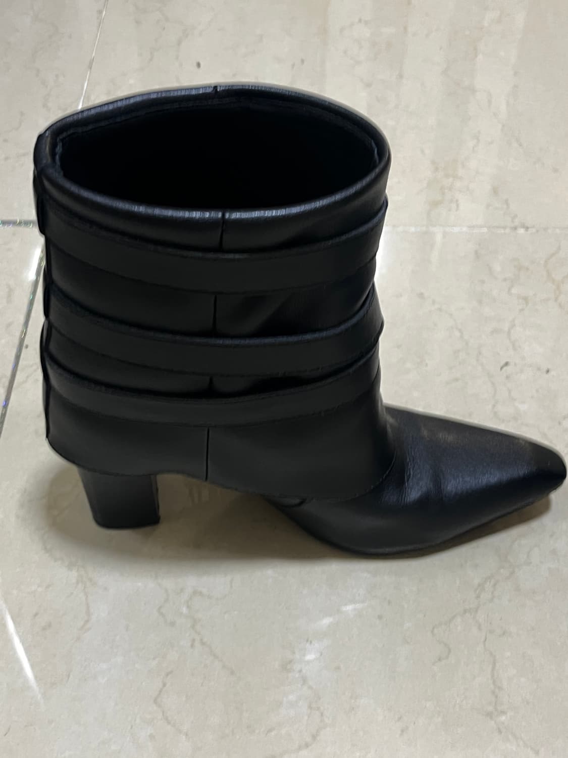 다이닛 웨스턴 앵클 부츠 블랙 240 (DEINET FRINGE BELT 상품이미지6