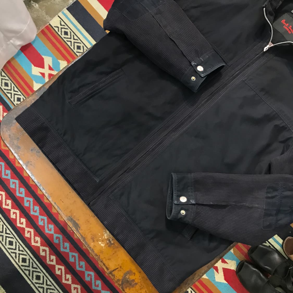 폴스미스 블랙 집업 블루종 자켓 점퍼 남성 105 사이즈 상품이미지3