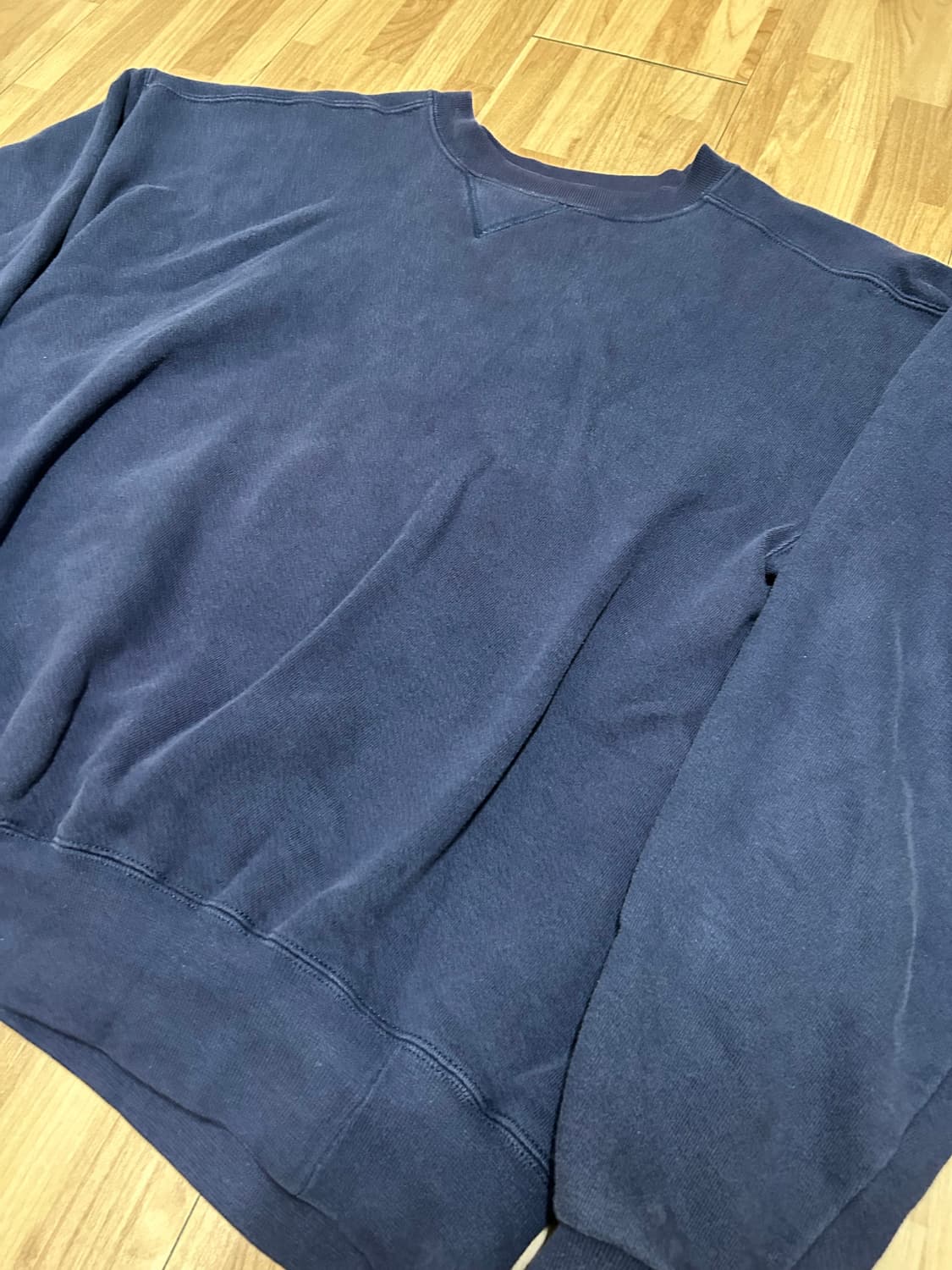 90s 엘엘빈 X 러셀애슬레틱 네이비 스웻셔츠 MADE IN USA 상품이미지3