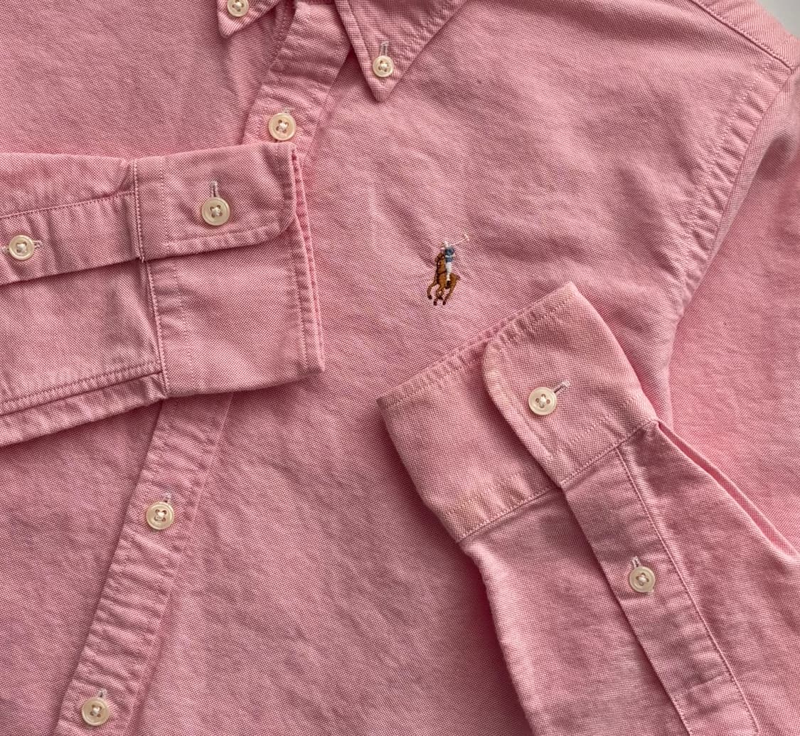 Polo 폴로랄프로렌 옥스포드 핑크 셔츠 상품이미지3
