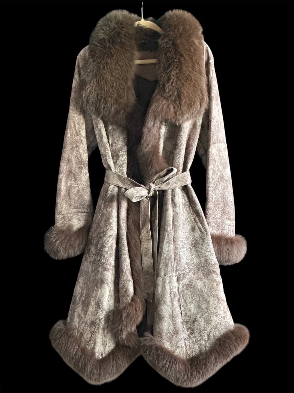 Y2k 리얼 fox무스탕코트 상품이미지1