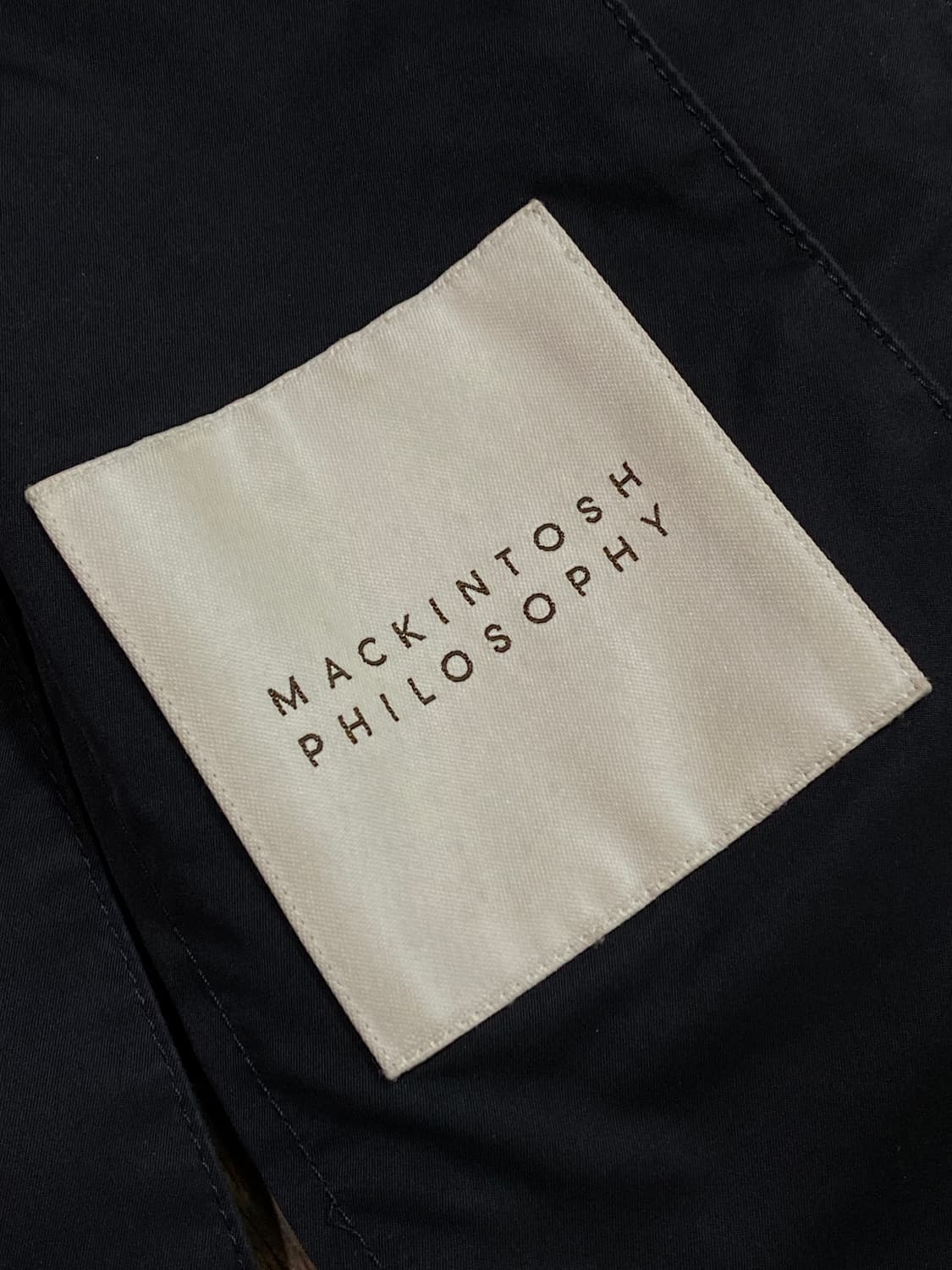 매킨토시 필로소피 스탠 카라 코트 블랙 42 상품이미지6