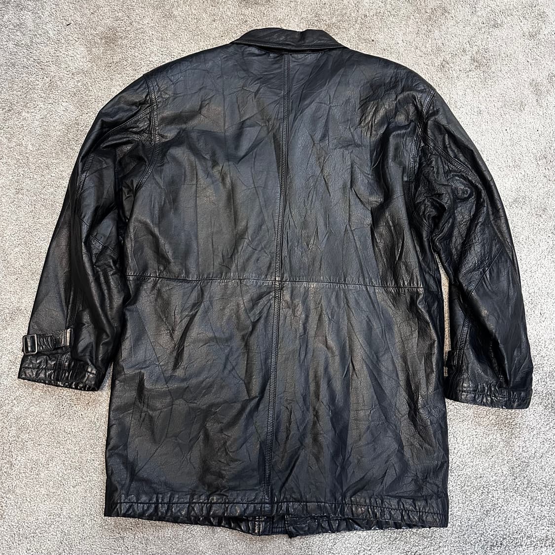 웨스트팩 빈티지 소가죽 하프 자켓M 상품이미지8