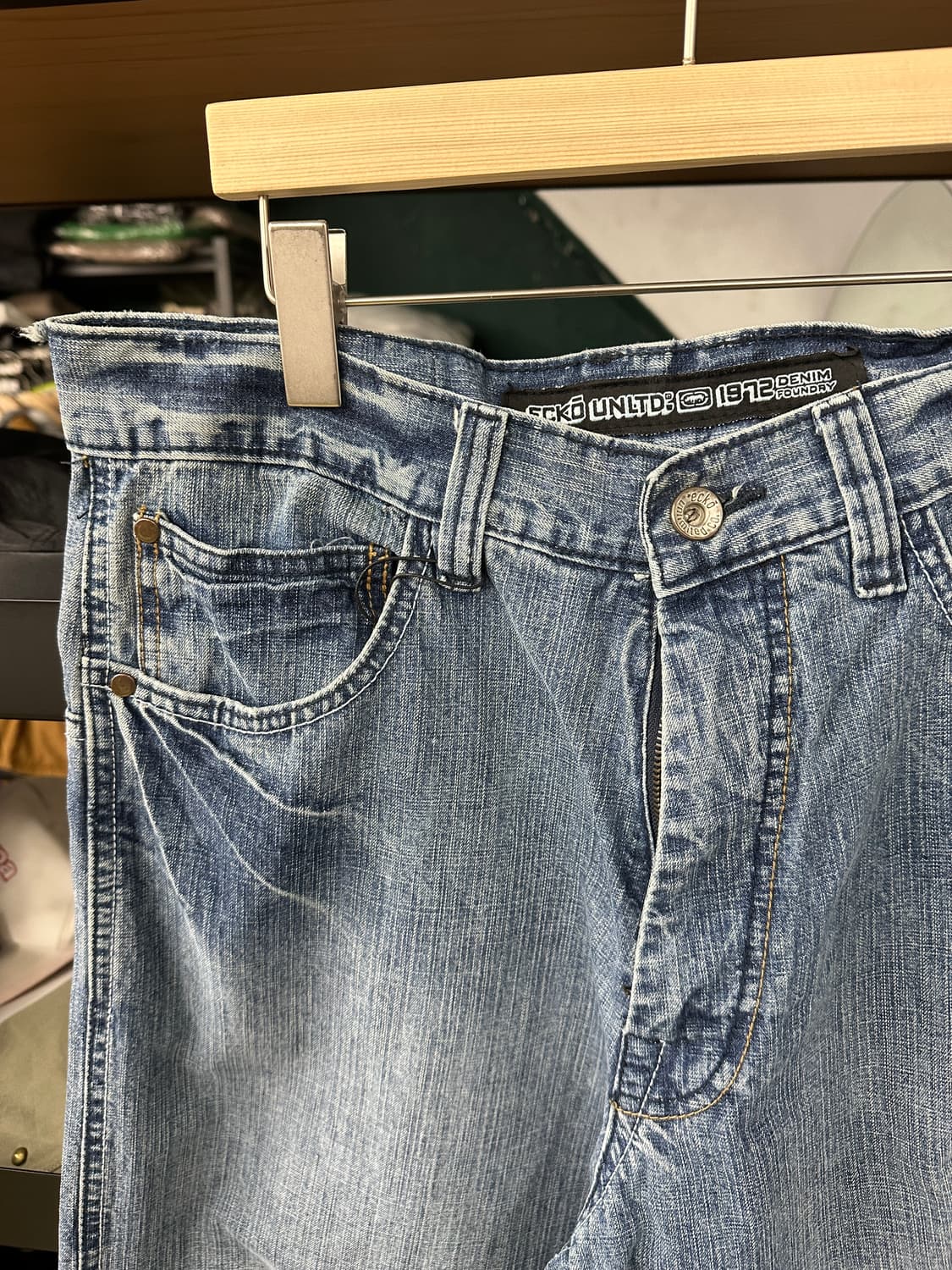 ECKO UNLTD 후면 포인트 데님진 데님팬츠 34 상품이미지5