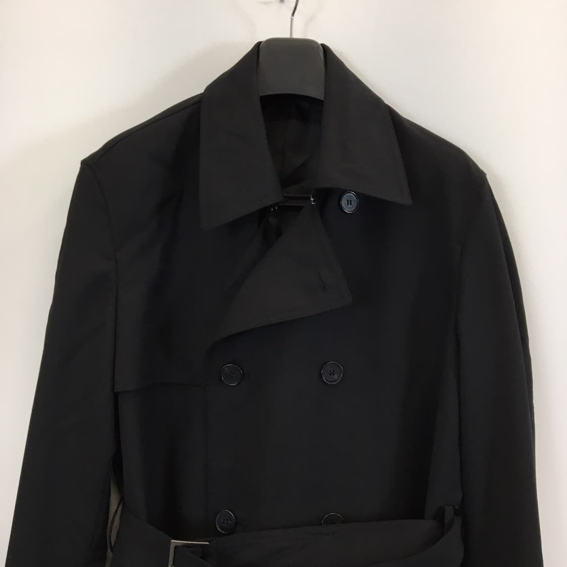 무신사스탠다드 트렌치코트 울혼방 L 블랙  상품이미지2