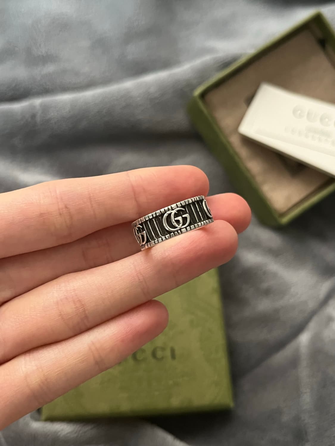구찌 마몽 더블 G링 실버반지 11호 상품이미지4